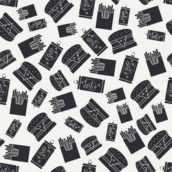 abstract seamless background pattern in hipster vector image
