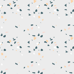 Abstract seamless pattern in terrazzo style vector