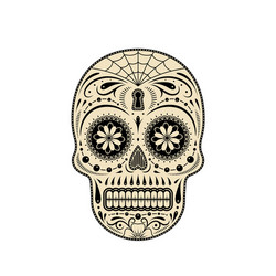 Decorative Sugar Skull Vector Image