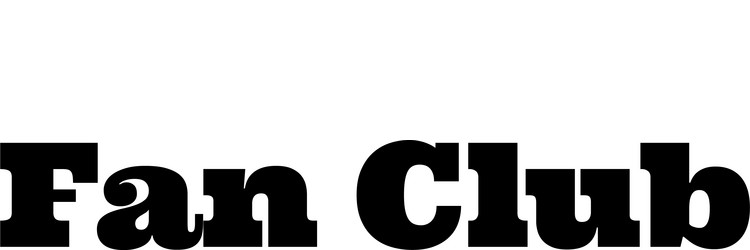 fan club stamp on white Vector Image