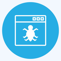 icon bug in application suitable for programming vector image