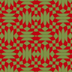 retro 3d green red overlapping texture vector image