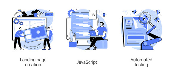 web programming abstract concept vector image