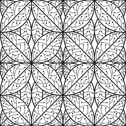abstract leaf pattern 03 vector image