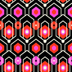 Geometric pattern with hexagons vector