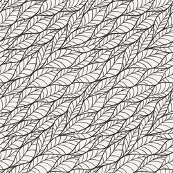 seamless pattern with abstract leaves vector image
