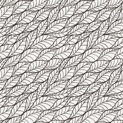 Seamless pattern with abstract leaves vector