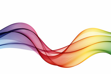 a stream of transparent color wave design element vector image