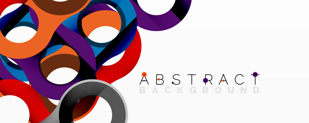abstract circle element composition vector image
