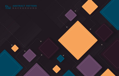 abstract square geometric pattern design artwork vector image