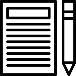 article submission linear style icon design vector image