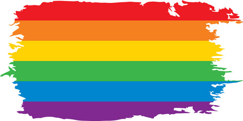 Rainbow flag Royalty Free Vector Image - VectorStock