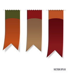 set of labels with place for text vector image