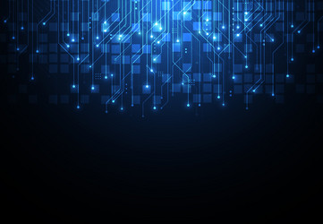 abstract background with technology circuit board vector image