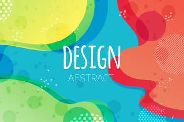 abstract colorful liquid shape background s vector image