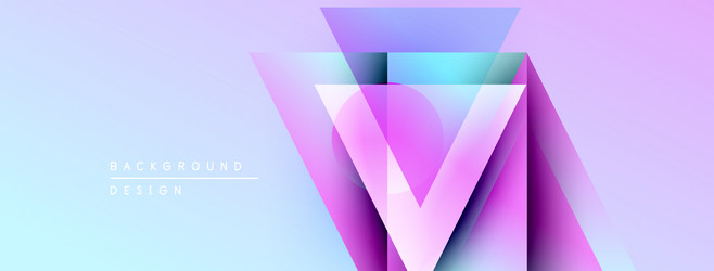 abstract geometric design gradient colors blend vector image