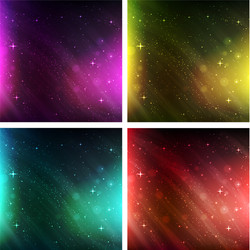 abstract space background set vector image