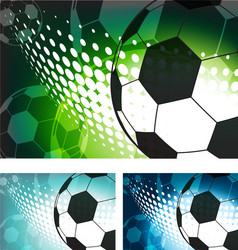 Dynamic Soccer Ball Abstract Background vector image