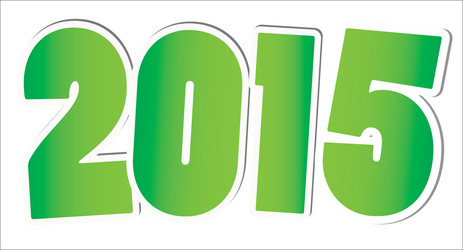 Happy new year 2015 card vector