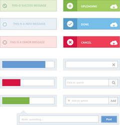 simple web elements vector image
