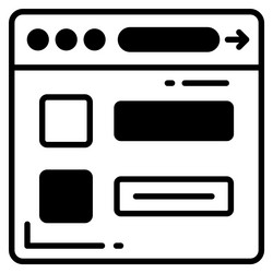 website icon for graphic and web design vector image