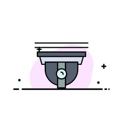 camera security secure cam business flat line vector image