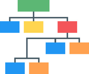 hieratical data chart vector image