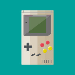Retro Handheld Game Console vector image