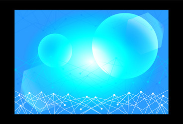 abstract technological innovation with connected vector image