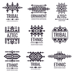 Aztec Tribal Pattern Vector Image