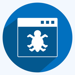icon bug in application suitable for programming vector image