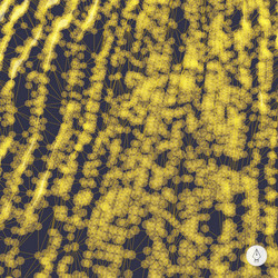 abstract grid background 3d technology vector image