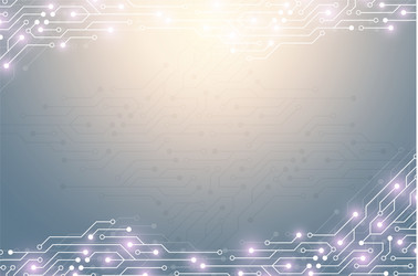 abstract technology background with circuit board vector image