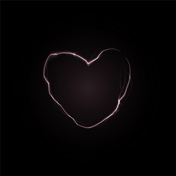 crack in black wall heart shape love power vector