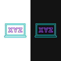 line xyz coordinate system on chalkboard icon vector image
