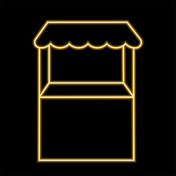 stall counter in neon effect vector image