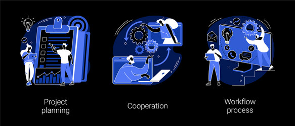 Business process abstract concept vector