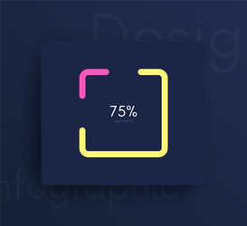 graphic infographics template for creating web vector image