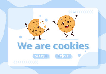 internet cookies technology with track cookie vector image