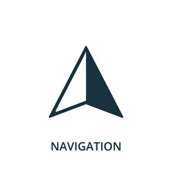 navigation icon simple creative element filled vector image