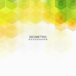 abstract background with yellow green glow bokeh vector image