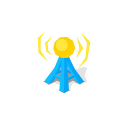 wireless network and free remote access point spot vector image