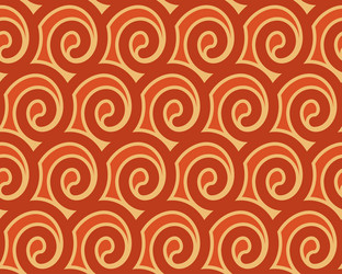 Asian seamless pattern wave pattern whale Vector Image