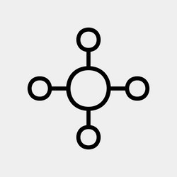 diagram icon in line style for any projects vector image