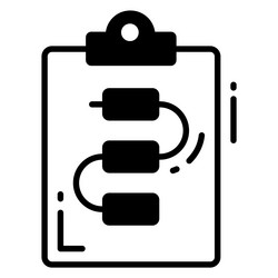 flowchart icon for graphic and web design vector image
