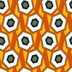 geometric pattern with hexagons vector image