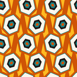 geometric pattern with hexagons vector