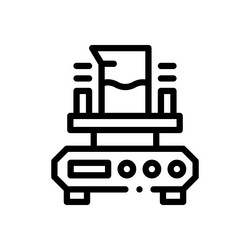 orbits icon thin linear style design isolated vector image