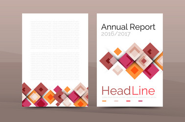 set of front and back a4 size pages business vector image