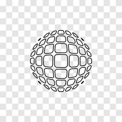 abstract globe design icon vector image